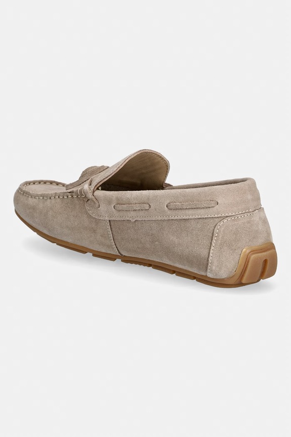 Medicine mocassini da uomo in scamoscio beige RS26-OBM404