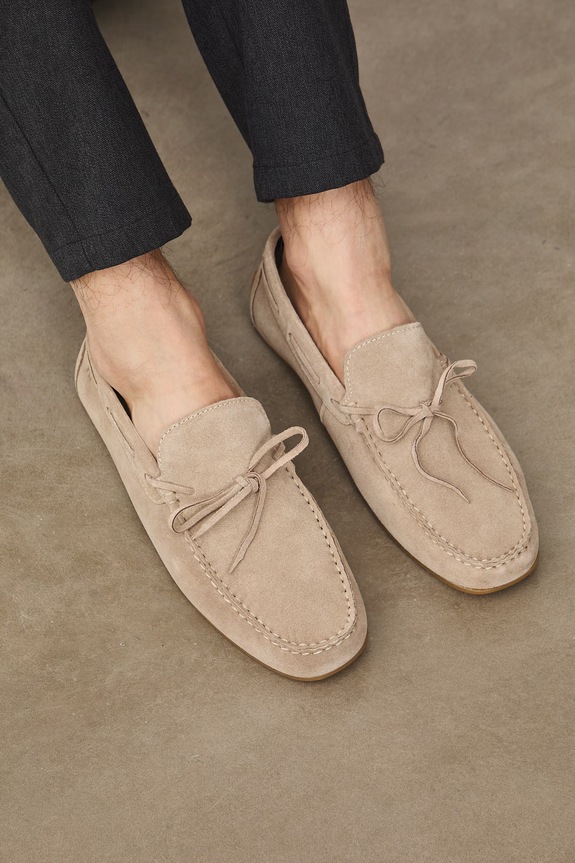 Mokasíny pánské semišové RS26-OBM404