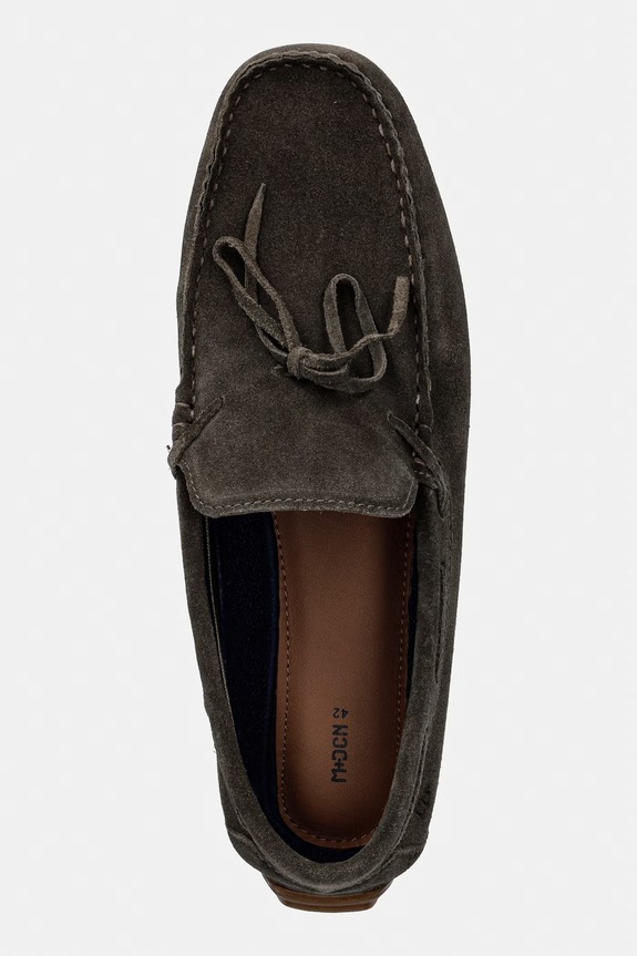 Medicine mocassini da uomo in scamoscio RS26-OBM404 verde