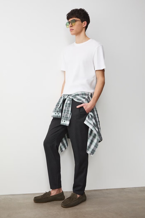 Medicine mocassini da uomo in scamoscio RS26-OBM404