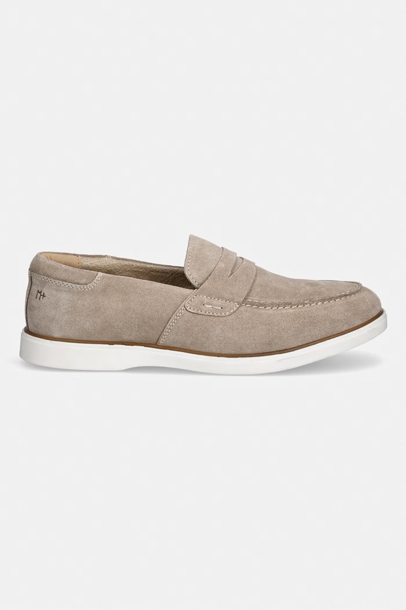 Scarpe Medicine mocassini da uomo in scamoscio RS26-OBM408 beige