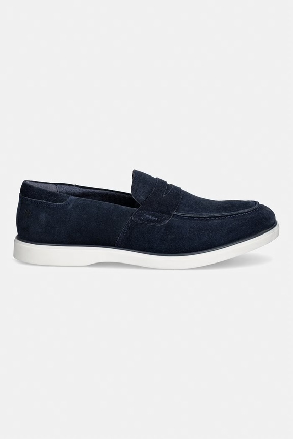 Scarpe Medicine mocassini da uomo in scamoscio RS26-OBM408 blu navy