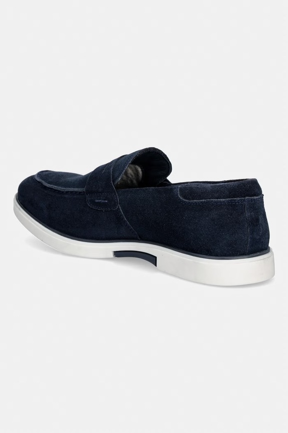 Medicine mocassini da uomo in scamoscio blu navy RS26-OBM408
