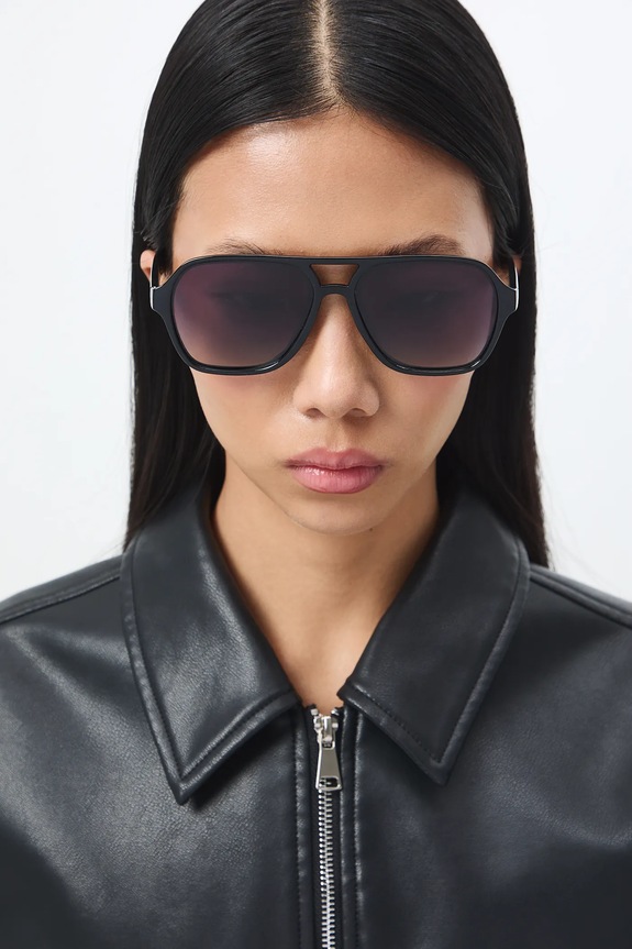 Okulary przeciwsłoneczne pilotki damskie RS26-OKD304 czarny