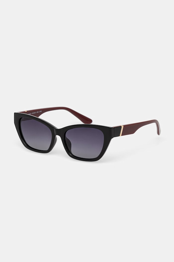 Okulary przeciwsłoneczne kocie oczy damskie RS26-OKD501 czarny RS26