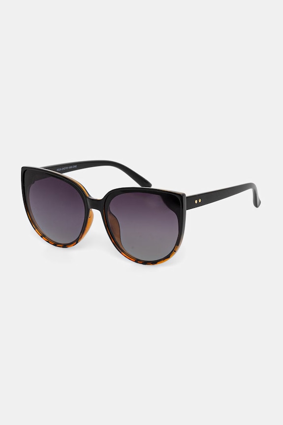 Okulary przeciwsłoneczne kocie oczy damskie czarny RS26-OKD701