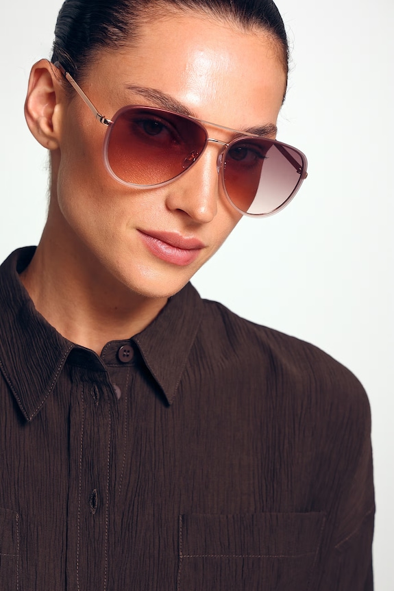Medicine ochelari de soare aviator pentru femei RS26-OKD705 roz