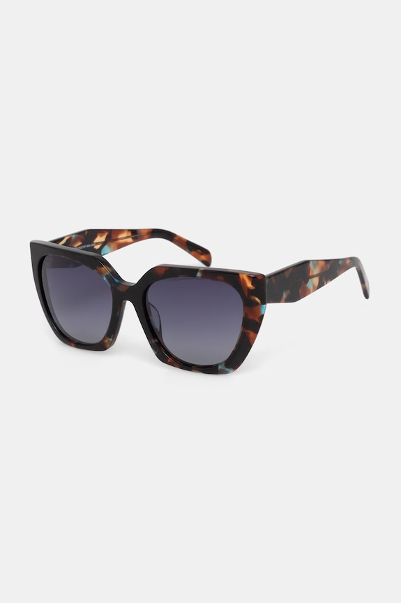 Okulary przeciwsłoneczne kocie oczy damskie RS26-OKD707 czarny RS26