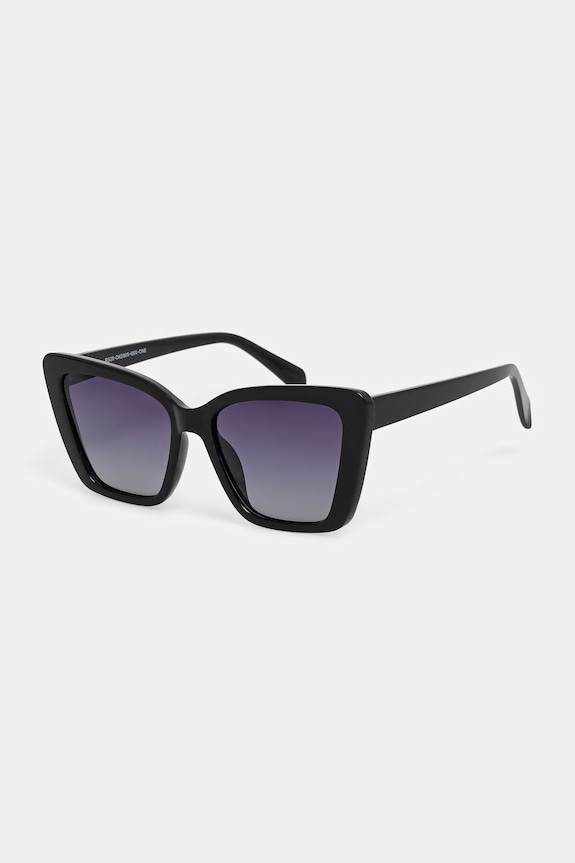 Okulary przeciwsłoneczne kocie oczy damskie RS26-OKD905 czarny RS26