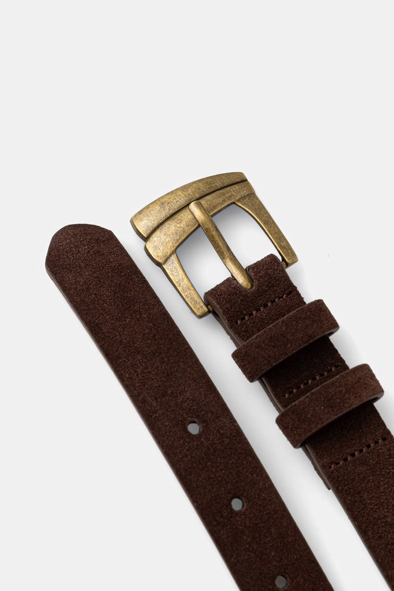 Pasek damski skórzany RS26-PAD107 brązowy RS26