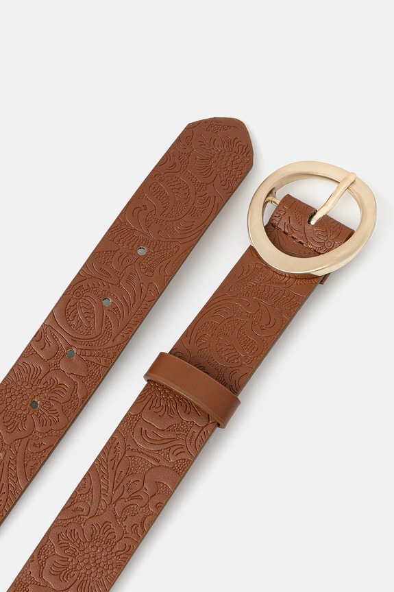 Doplnky Opasok z ekologickej kože RS26-PAD304 hnedá