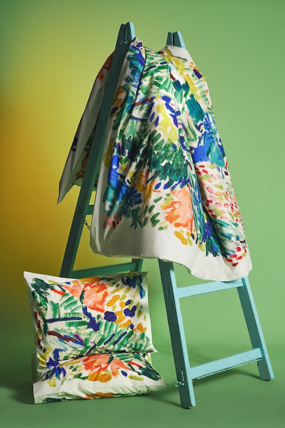 Komplet pościeli bawełnianej z kolekcji Eviva L'arte multicolor RS26-PCU251