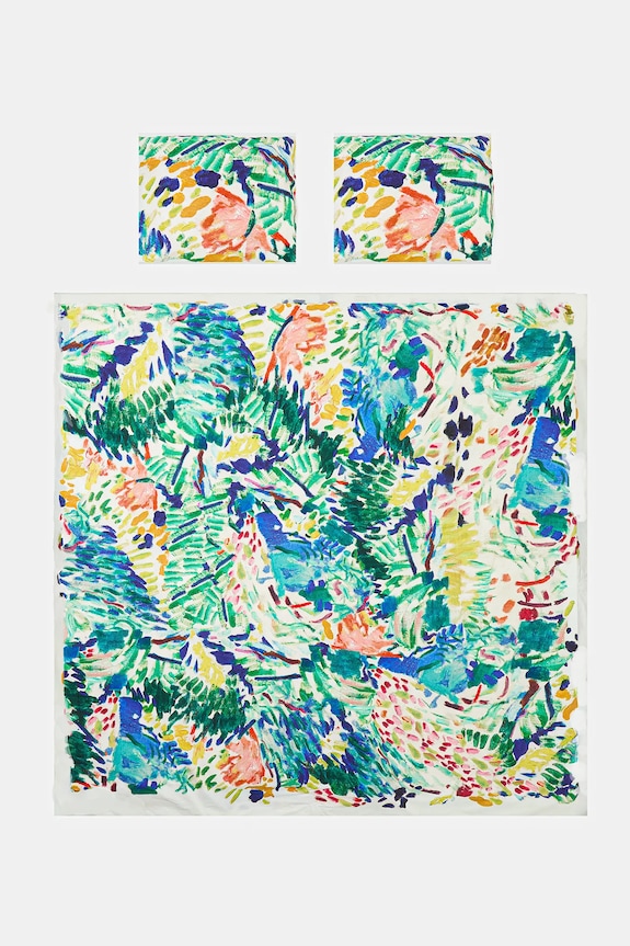 Sypialnia Komplet pościeli bawełnianej z kolekcji Eviva L'arte RS26-PCU251 multicolor