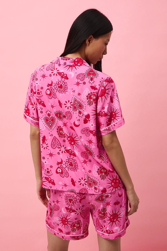 Pyžamo dámské z kolekce Valentine’s Day RS26-PJD280 růžová