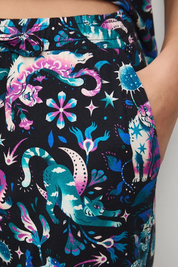 Bavlněné pyžamo dámské se vzorem RS26-PJD300