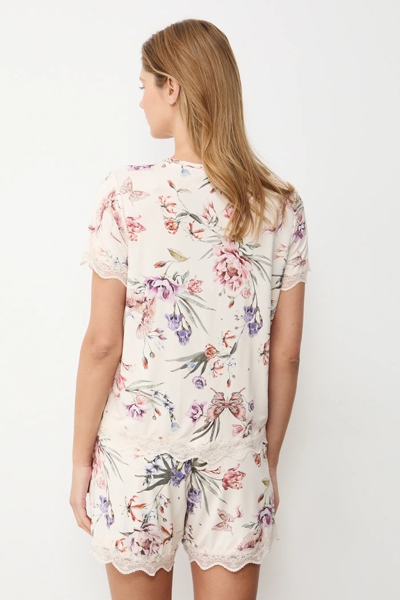 Oblečení Pyžamo dámské s viskózou RS26-PJD500 béžová