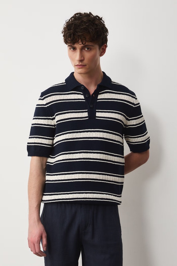 Polo męskie RS26-POM701 granatowy RS26