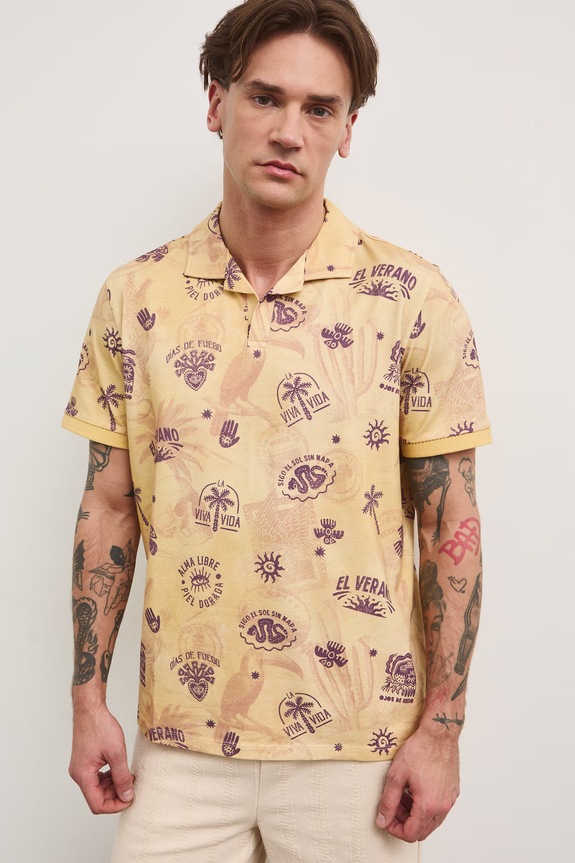 Medicine polo damskie bawełniane z elastanem RS26-POM804 multicolor RS26