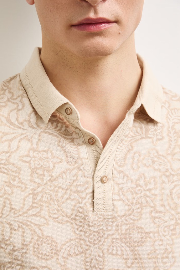 Polo tričko pánske bavlnené RS26-POM900 béžová