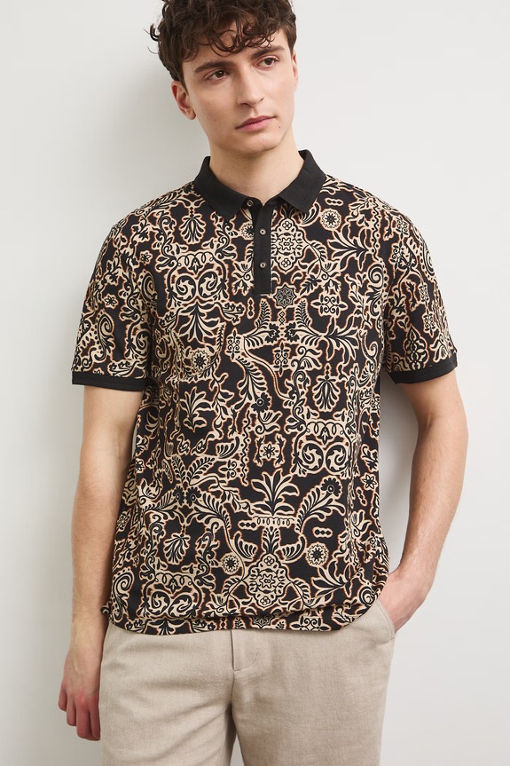 Polo pánské bavlněné černá RS26-POM900