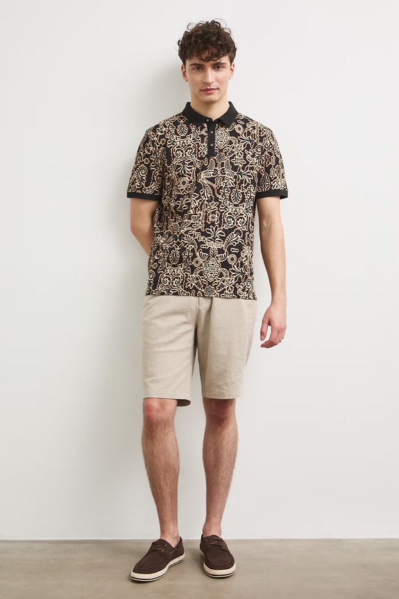 Polo pánské bavlněné RS26-POM900 černá RS26