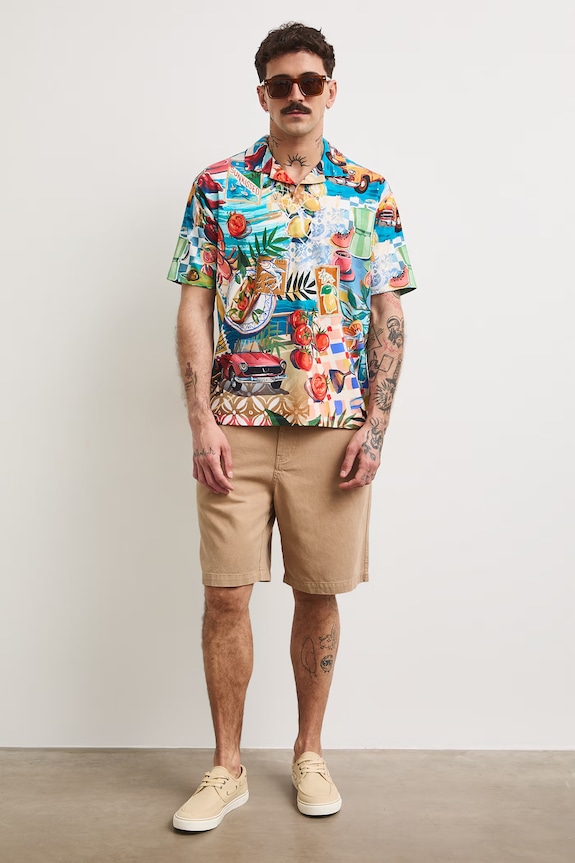 Polo męskie bawełniane z elastanem multicolor RS26-POMA11