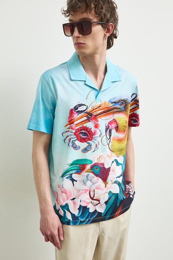Medicine polo męskie bawełniane z elastanem RS26-POMA50 multicolor RS26