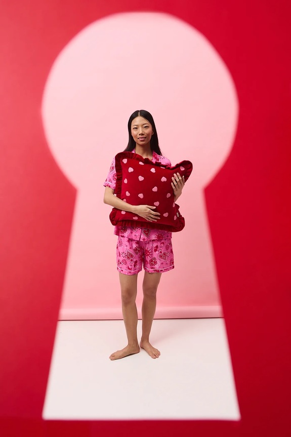 Dekoratívna obliečka na vankúš z kolekcie Valentine’s Day červená RS26-PSU207