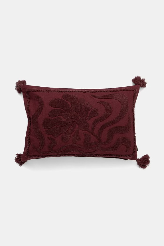 Poszewka na poduszkę dekoracyjna 40 x 60 cm bordowy RS26-PSU901