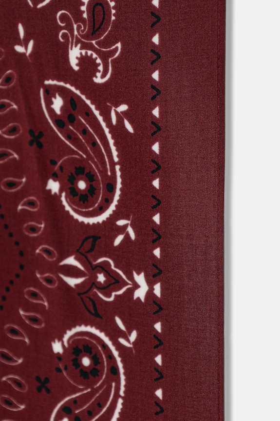 Bandana damska z wiskozy bordowy RS26-SAD306