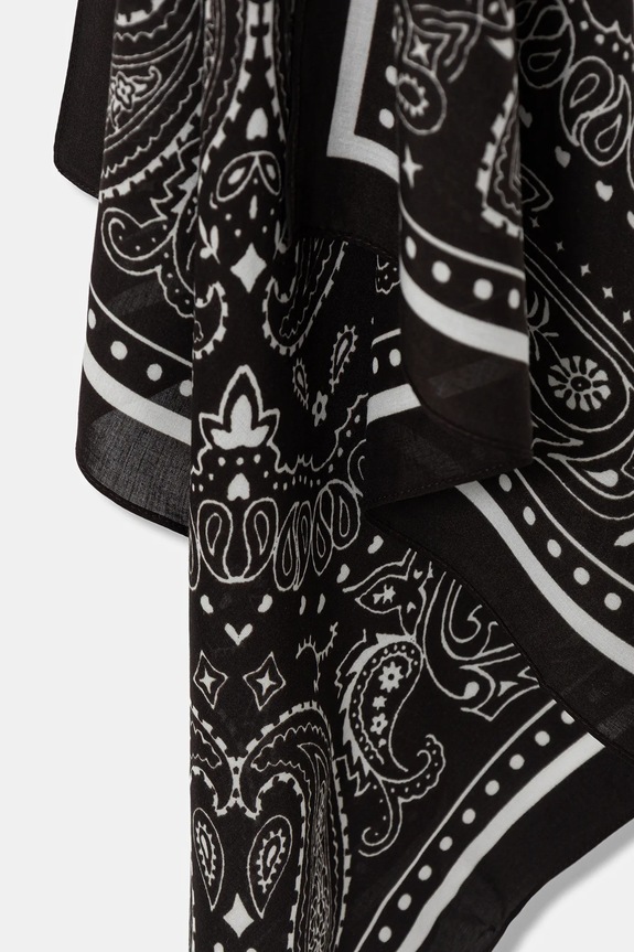 Akcesoria Bandana damska z wiskozy wzorzysta RS26-SAD307 brązowy