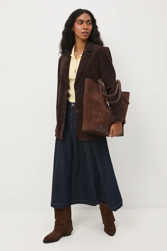 Rifľová sukňa bavlnené midi midi tmavomodrá RS26-SDD202