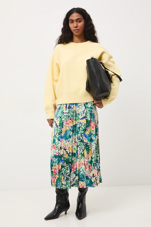 Spódnica damska maxi z kolekcji Eviva L'arte rozkloszowany multicolor RS26-SDD250