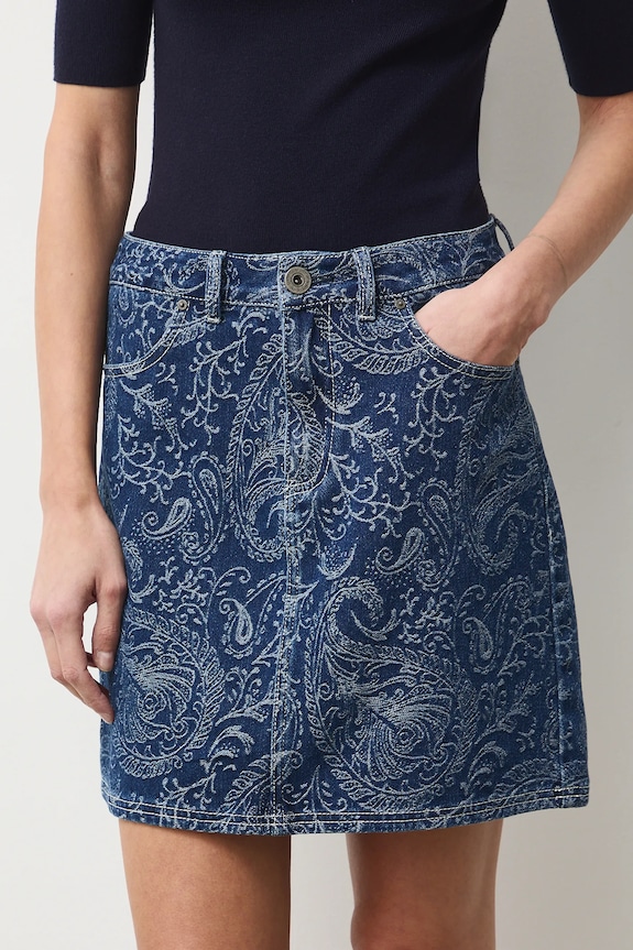 Τζιν φούστα Medicine σκούρο μπλε RS26-SDD301