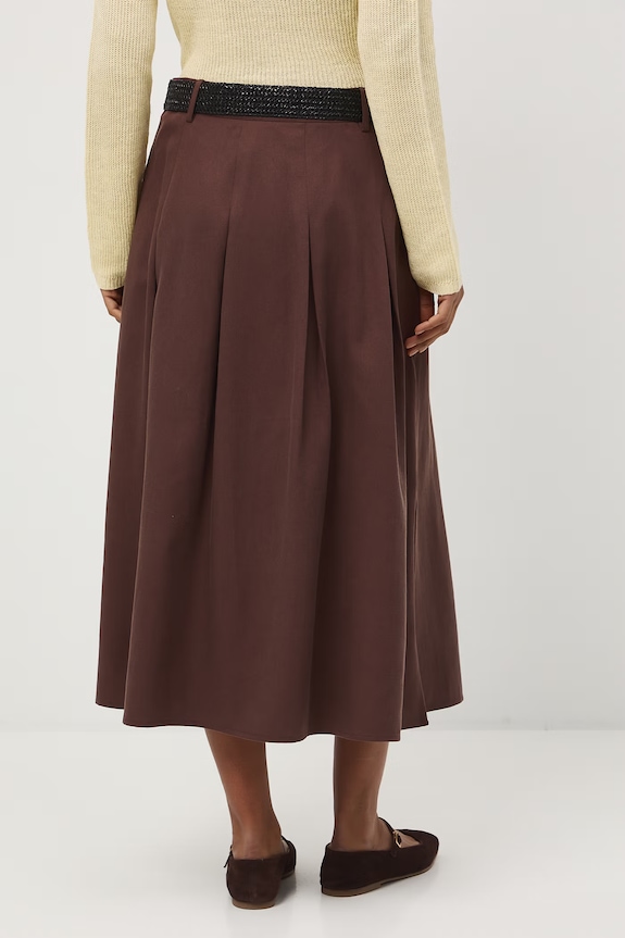 Odzież Medicine spódnica z rozcięciami RS26-SDD501 brązowy