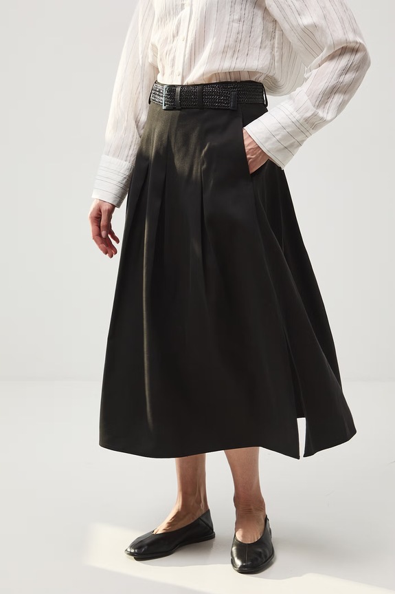 Medicine spódnica z rozcięciami czarny RS26-SDD501