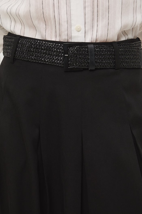 Medicine spódnica z rozcięciami czarny RS26-SDD501