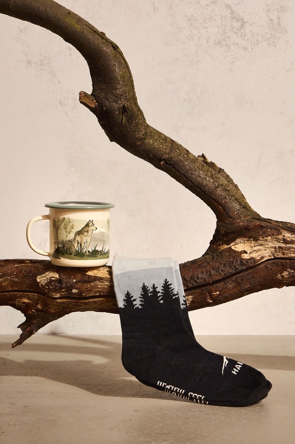 Zestaw prezentowy: kubek i skarpetki z kolekcji Bieszczadzki Park Narodowy x Medicine multicolor RS26-SEU852