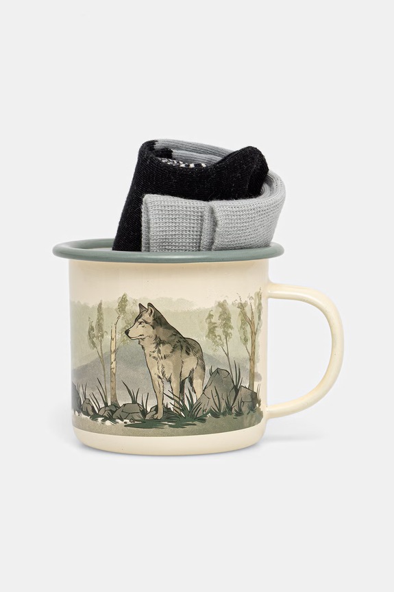 Zestaw prezentowy: kubek i skarpetki z kolekcji Bieszczadzki Park Narodowy x Medicine RS26-SEU852 multicolor RS26