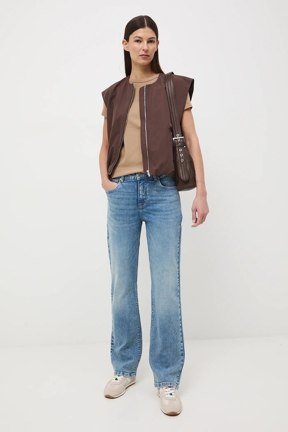 Rifle straight s praným efektom RS26-SJD100 modrá RS26