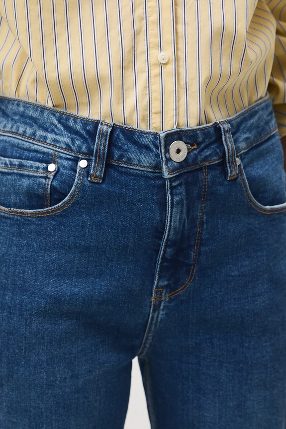 Rifle straight s praným efektom modrá RS26-SJD100