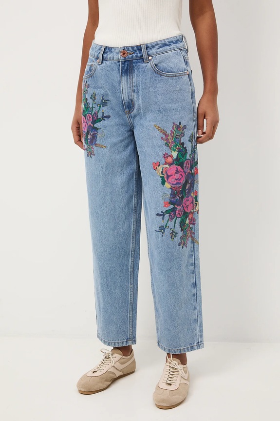 Bavlnené rifle z kolekcie Eviva L'arte RS26-SJD250 modrá RS26