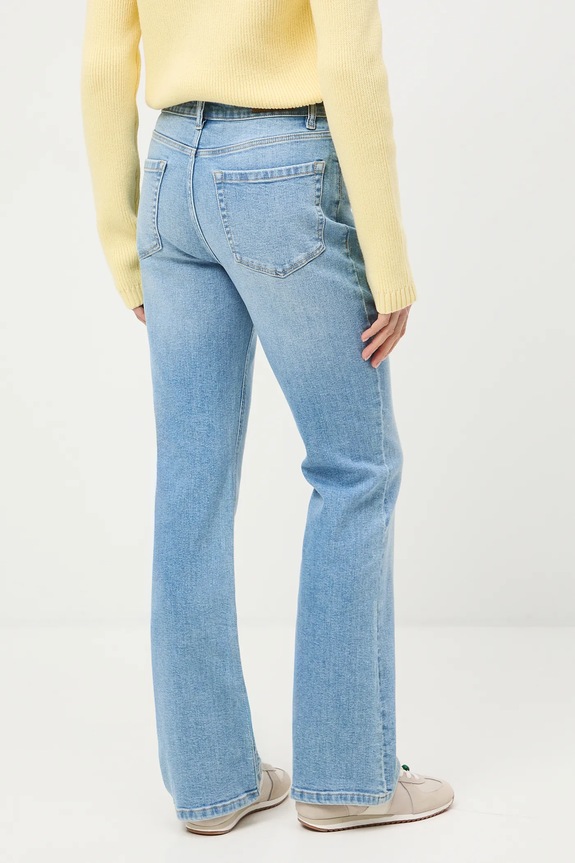 Odzież Jeansy flare damskie RS26-SJD300 niebieski