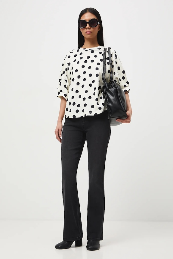 Medicine jeansy flare damskie RS26-SJD301 czarny RS26
