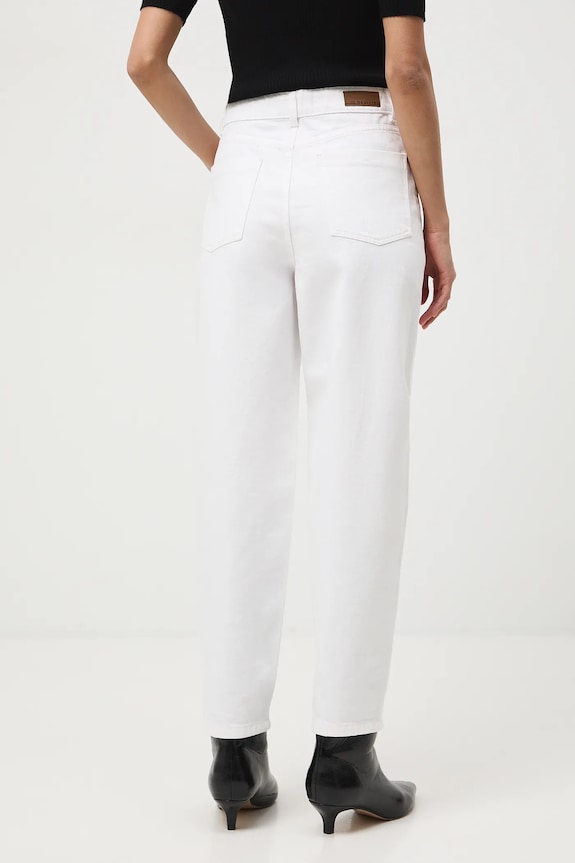 Odzież Jeansy mom fit damskie RS26-SJD304 biały