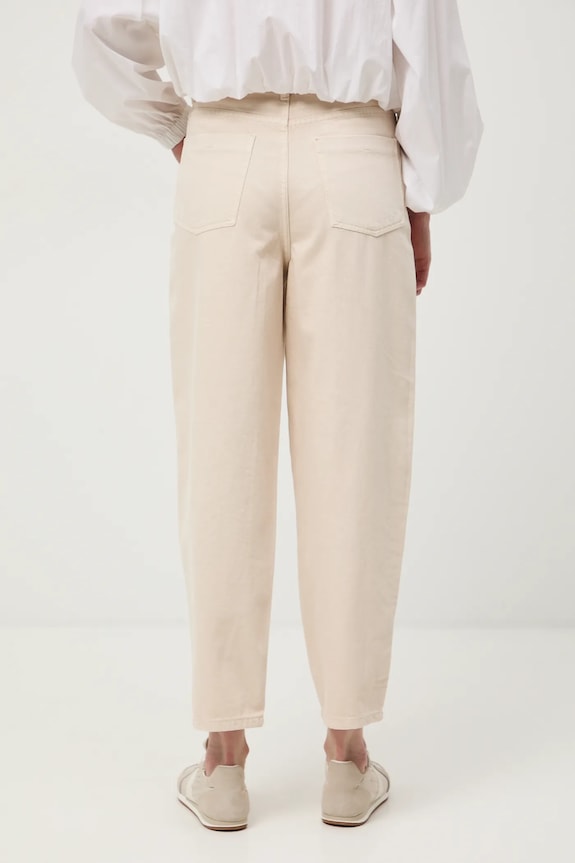 Odzież Jeansy mom fit damskie RS26-SJD304 beżowy
