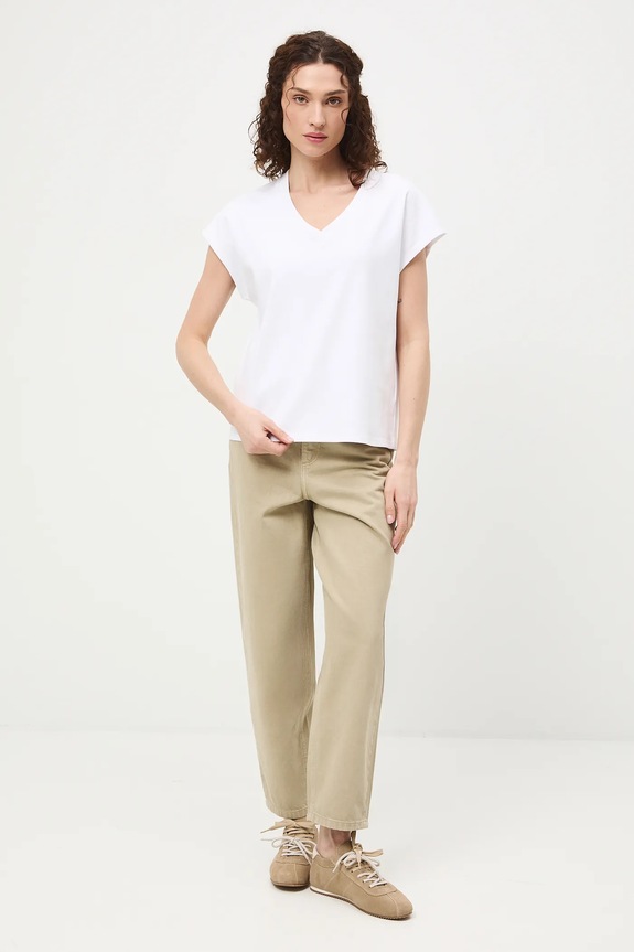 Jeansy mom fit damskie RS26-SJD304 zielony RS26