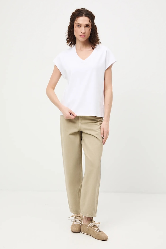 Jeansy mom fit damskie RS26-SJD304 zielony RS26