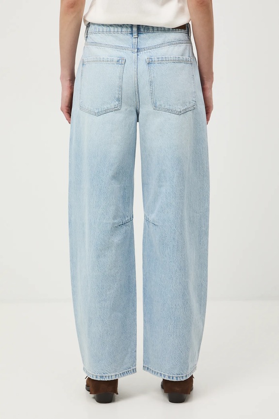 Odzież Jeansy slouchy damskie RS26-SJD305 niebieski