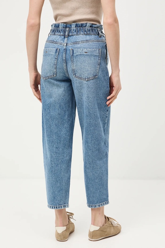 Odzież Jeansy slouchy damskie RS26-SJD307 niebieski